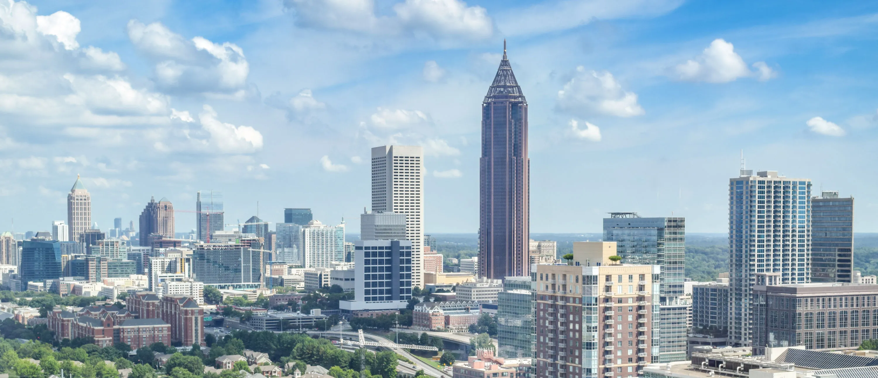 Skyline view of Atlanta, the place where our company began